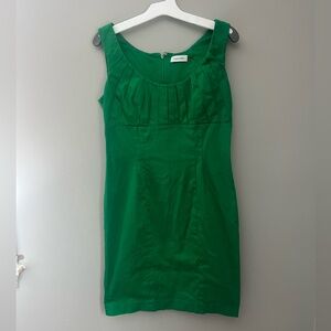 CALVIN KLEIN Sleeveless Pleated Top Sheath Dress